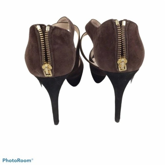 Miu Miu Camoscio Bicolo colorblock suede pumps - Picture 8 of 16